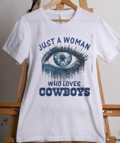 Carolina Panthers Fooball Shirt, Just A Woman Who Lover Cowboys T Shirt