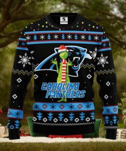 Carolina Panthers Funny Grinch Christmas Ugly Sweater