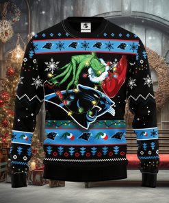 Carolina Panthers Grinch Christmas Ugly Sweater