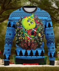 Carolina Panthers Grinch Hug Christmas Ugly Sweater 3D Christmas Xmas Sweater