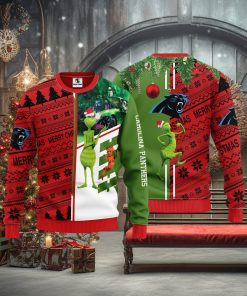 Carolina Panthers Grinch & Scooby Doo Christmas Ugly Sweater 1