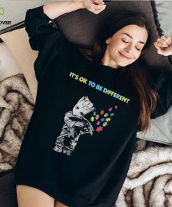 Carolina Panthers Groot Hug Autism Its Ok To Be Different Shirt