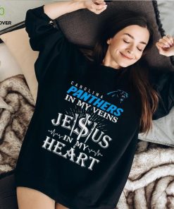 Carolina Panthers In My Vien Jesus In My Heart Logo Shirt