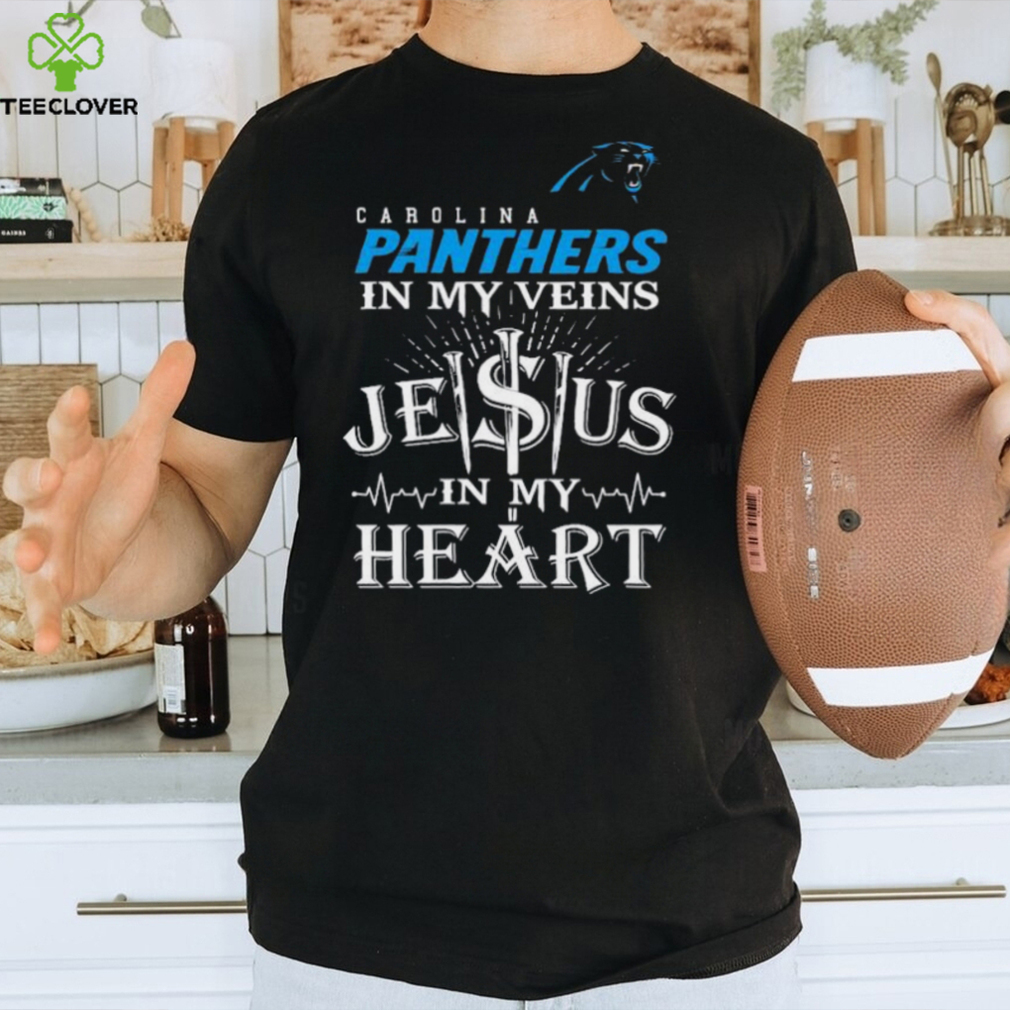 Carolina Panthers In My Vien Jesus In My Heart Logo Shirt Carolina Panthers In My Vien Jesus In My Heart Logo Shirt
