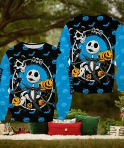 Carolina Panthers Jack Skellington Festivity Christmas Ugly Sweater Halloween For Men And Women