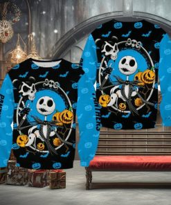 Carolina Panthers Jack Skellington Festivity Christmas Ugly Sweater Halloween For Men And Women