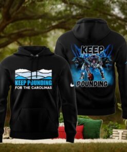 Carolina Panthers Keep Pounding 2024 Black Hoodie