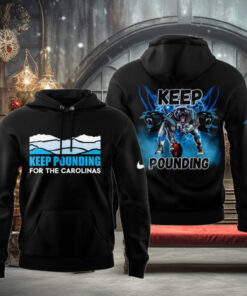 Carolina Panthers Keep Pounding 2024 Black Hoodie