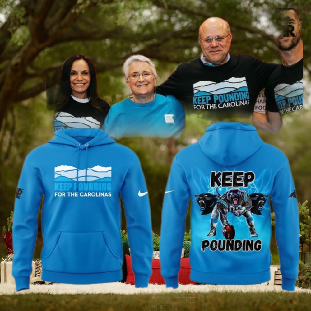 Carolina Panthers Keep Pounding 2024 Blue Hoodie