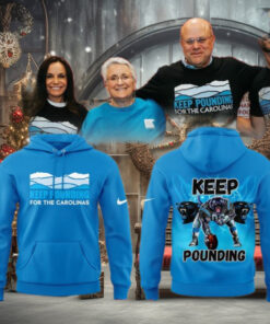 Carolina Panthers Keep Pounding 2024 Blue Hoodie