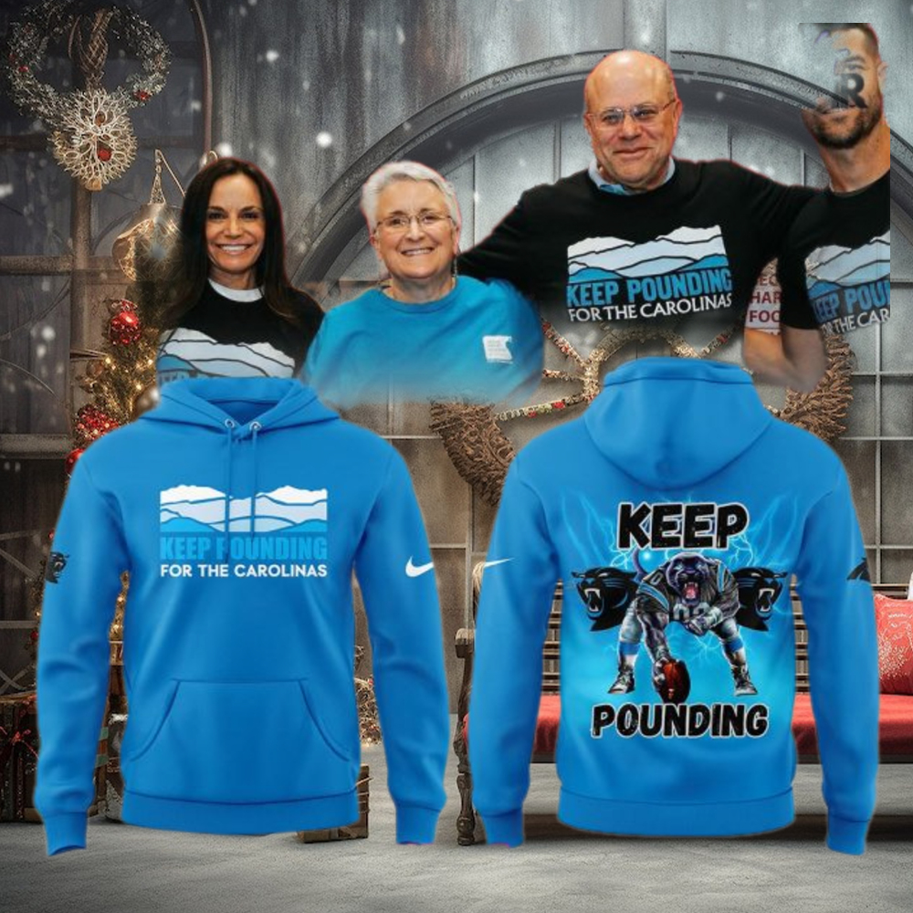 Carolina Panthers Keep Pounding 2024 Blue Hoodie Carolina Panthers Keep Pounding 2024 Blue Hoodie
