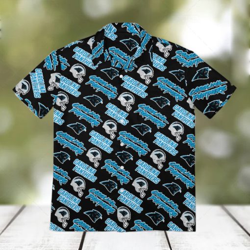 Carolina Panthers Men s Short Sleeve Shirt Hawaiian Shirts Button T Shirt Top