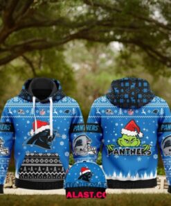 Carolina Panthers Merry Christmas Ugly Hoodie Sweatshirt