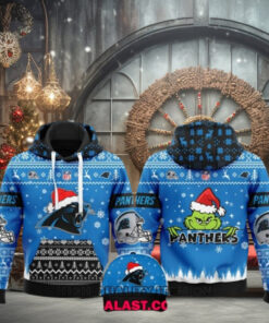 Carolina Panthers Merry Christmas Ugly Hoodie Sweatshirt