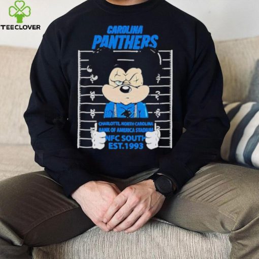Carolina Panthers Mickey Mouse Charlotte North Carolina Bank Of America Stadium Nfc South Est 1993 Shirt