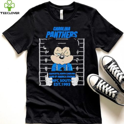 Carolina Panthers Mickey Mouse Charlotte North Carolina Bank Of America Stadium Nfc South Est 1993 Shirt