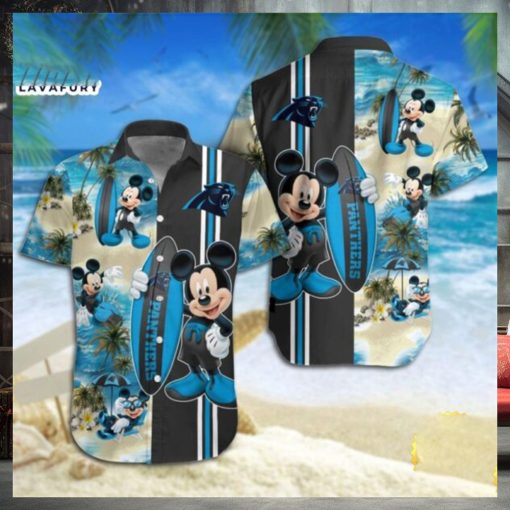 Carolina Panthers Mickey Mouse Hawaiian Shirt