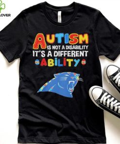 Carolina Panthers NFL Autism Is Not A Disability 2024 Shirt