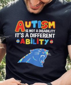 Carolina Panthers NFL Autism Is Not A Disability 2024 Shirt