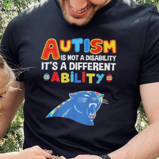 Carolina Panthers NFL Autism Is Not A Disability 2024 Shirt