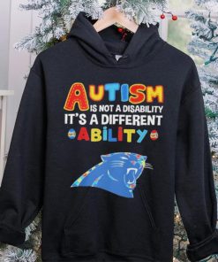 Carolina Panthers NFL Autism Is Not A Disability 2024 Shirt