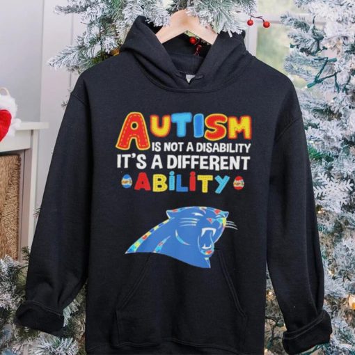 Carolina Panthers NFL Autism Is Not A Disability 2024 Shirt