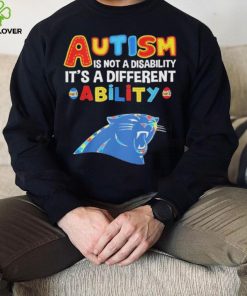 Carolina Panthers NFL Autism Is Not A Disability 2024 Shirt