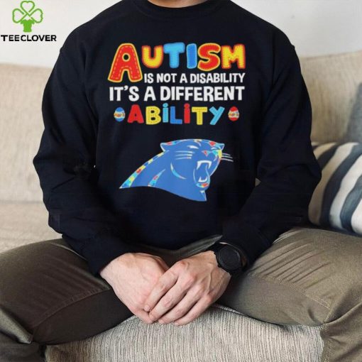 Carolina Panthers NFL Autism Is Not A Disability 2024 Shirt