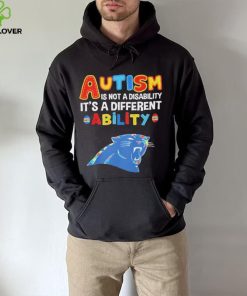 Carolina Panthers NFL Autism Is Not A Disability 2024 Shirt