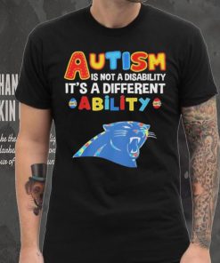 Carolina Panthers NFL Autism Is Not A Disability 2024 Shirt