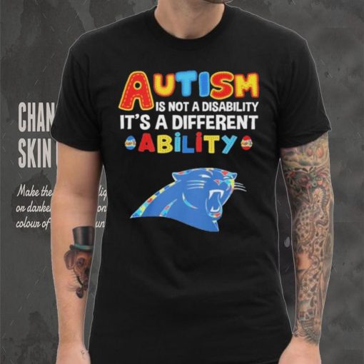 Carolina Panthers NFL Autism Is Not A Disability 2024 Shirt