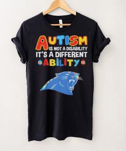 Carolina Panthers NFL Autism Is Not A Disability 2024 Shirt