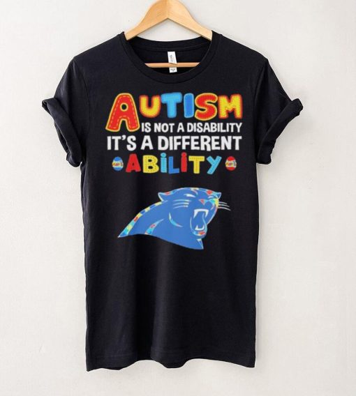 Carolina Panthers NFL Autism Is Not A Disability 2024 Shirt