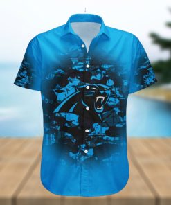 Carolina Panthers NFL Camouflage Vintage Hawaiian Shirt
