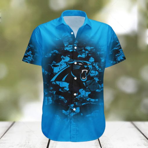 Carolina Panthers NFL Camouflage Vintage Hawaiian Shirt