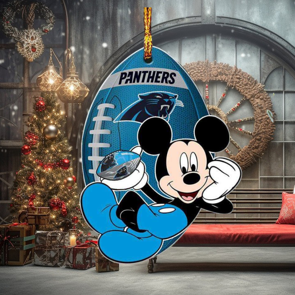 Carolina Panthers NFL Disney Mickey Mouse Xmas Gifts For Fans Personalized Christmas Tree Decorations Ornament Carolina Panthers NFL Disney Mickey Mouse Xmas Gifts For Fans Personalized Christmas Tree Decorations Ornament