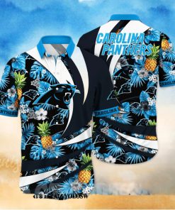 Carolina Panthers NFL Flower All Over Printed Classic Hawaiian Shirt