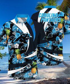 Carolina Panthers NFL Flower All Over Printed Classic Hawaiian Shirt