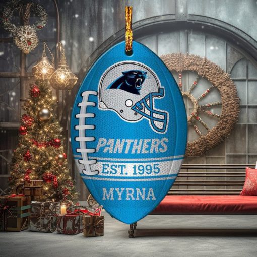 Carolina Panthers NFL Football Personalized Xmas Gift For Fans Christmas Tree Decorations Ornament