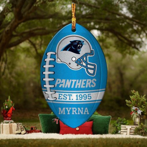 Carolina Panthers NFL Football Personalized Xmas Gift For Fans Christmas Tree Decorations Ornament