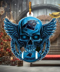 Carolina Panthers NFL Football Skull Xmas Gifts Christmas Tree Decorations Ornament