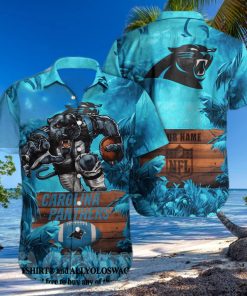 Carolina Panthers NFL Classic Full Print Summer Vibes Hawaiian