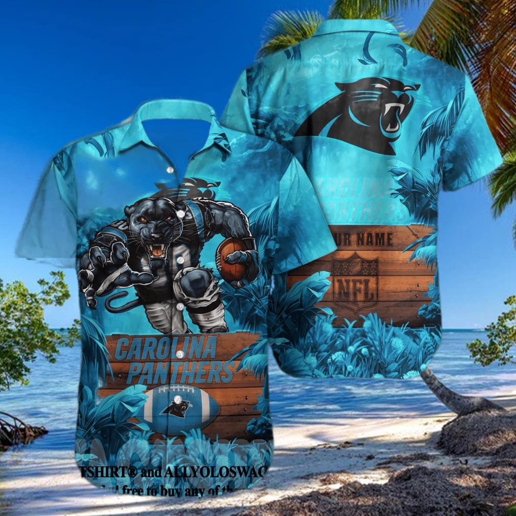 Carolina Panthers NFL Flower Hawaiian Shirt Unique Gift For Men And Women  Fans