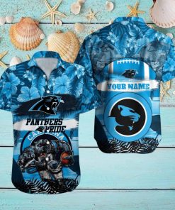 Carolina Panthers NFL Hawaiian shirt Custom Name Summer Gift