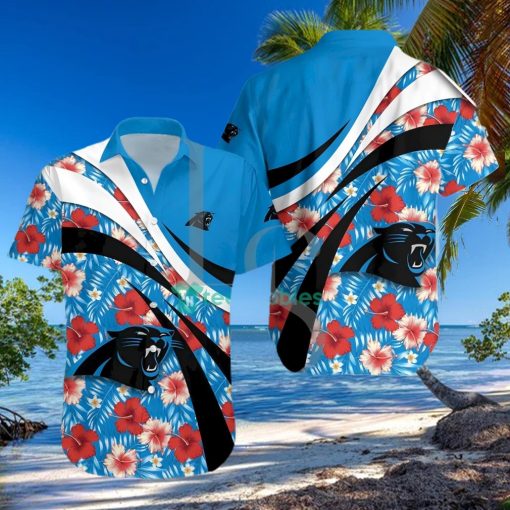 Carolina Panthers NFL Hibiscus Tropical Flower Hawaiian Shirt