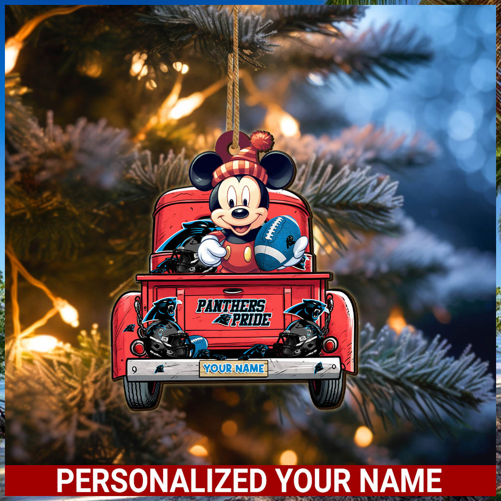 Carolina Panthers NFL Mickey Ornament Personalized Your Name SP12102335ID05 Carolina Panthers NFL Mickey Ornament Personalized Your Name SP12102335ID05