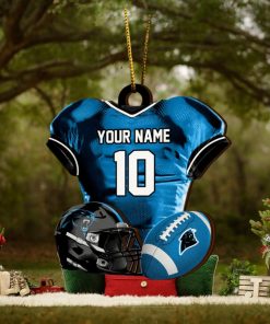 Carolina Panthers NFL Sport Ornament Custom Name And Number