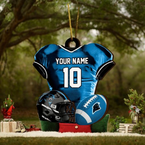 Carolina Panthers NFL Sport Ornament Custom Name And Number