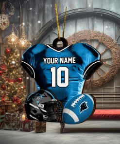 Carolina Panthers NFL Sport Ornament Custom Name And Number