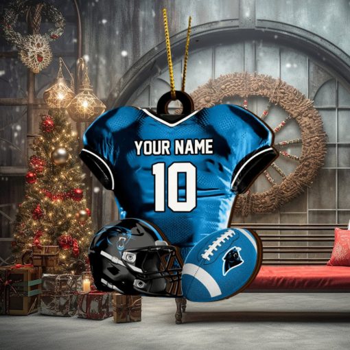 Carolina Panthers NFL Sport Ornament Custom Name And Number